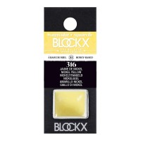 BLOCKX Watercolour Half Pan S3 316 Nickel Yellow